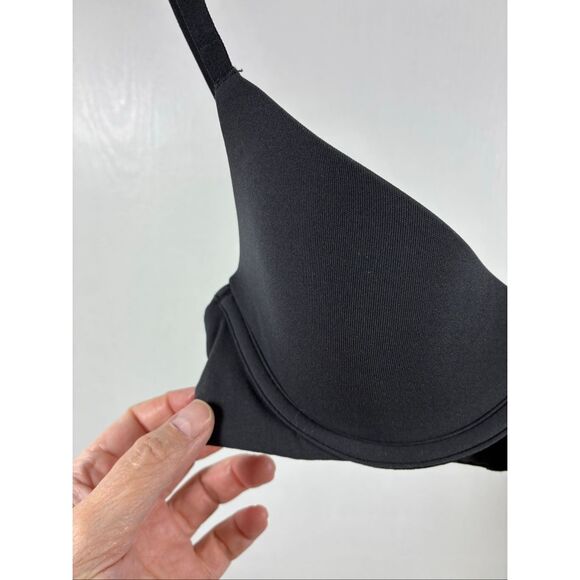 SKIMS NWOT Unlined Demi Bra in Onyx Size 32A - Picture 3 of 6
